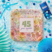 45-jähriges Cosmos Floral Design Pappteller (Party)