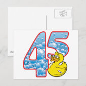 45-jähriges Duck Postkarte (Vorne/Hinten)