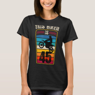 45-jähriges Geburtstagsparty 45. Family Dirt Bike  T-Shirt