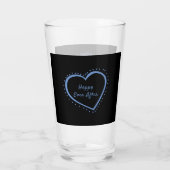 45-jähriges Sapphire Wedding Geschenk Personal Glas (Rückseite)