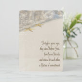 45-jähriges Vow Renewal Wedding Program Programm (Stehend Vorderseite)