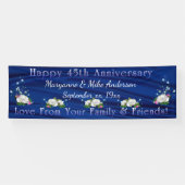 45-jähriges White Roses Sapphire Custom Banner (Horizontal)
