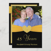 45. Jubiläum - Imitate Pocket - Kundenspezifische  Einladung (Vorne/Hinten)