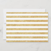 45. Jubiläum mit Foto - Ruby Red Gold White Einladung (Rückseite)