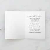 45. Jubiläum mit Leuchten und Sternen Karte (Innenseite)