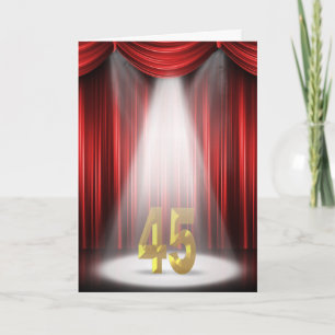 45. Jubiläum Spotlight Herzlichen Glückwunsch Karte