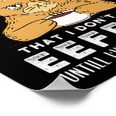 45.Kaffee rückwärts geschrieben ist Eeffoc nur wis Poster (Ecke)