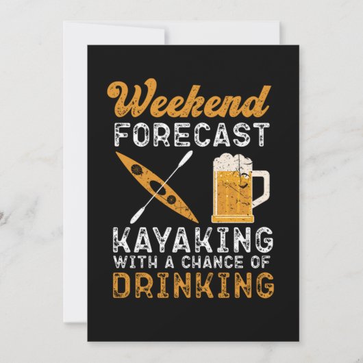 45.Kayaking Weekend Forecast Kayaking With A Chanc Save The Date (Vorderseite)