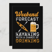 45.Kayaking Weekend Forecast Kayaking With A Chanc Save The Date (Vorne/Hinten)