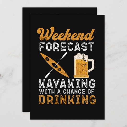 45.Kayaking Weekend Forecast Kayaking With A Chanc Save The Date (Vorne/Hinten)