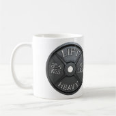 45 LBS Barbell Plate - LIFT HEAVY Kaffeetasse (Links)
