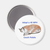 45 mph Couch Potato Magnet (Vorderseite/Rückseite)