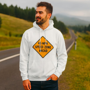 45-MPH-Geschwindigkeitsbereich vor benutzerdefinie Hoodie