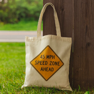 45-MPH-Geschwindigkeitsbereich vor benutzerdefinie Tragetasche