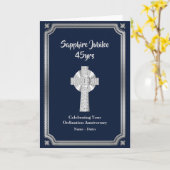 45. Ordination Jubiläum Priester Karte (Gelbe Blume)