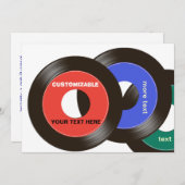 45 Platten kundengerecht Einladung (Vorne/Hinten)