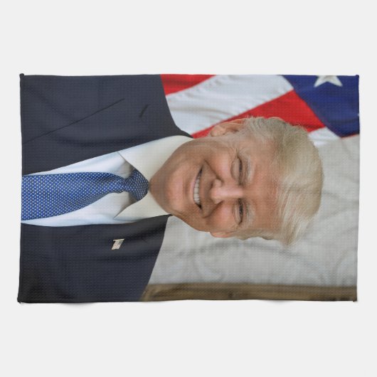45 Präsident Donald Trump Geschirrtuch (Horizontal)