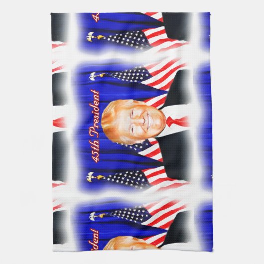 45. Präsident Donald Trump _ Handtuch (Vertikal)