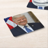 45 Präsident Donald Trump Rechteckiger Pappuntersetzer (angewinkelt)