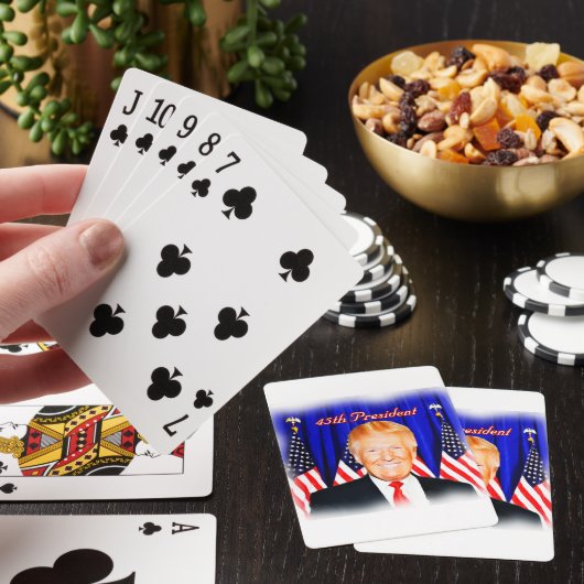 45. Präsident Donald Trump _ Spielkarten (In Situ)