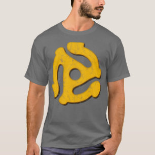 45-Record-Adapter Kissen beschädigt T-Shirt