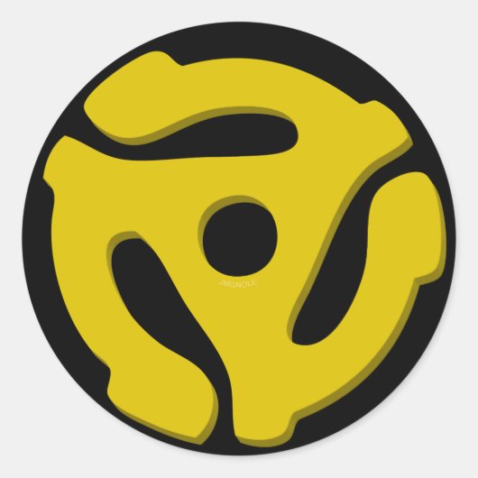 45-Record-Adapter Runder Aufkleber (Vorderseite)