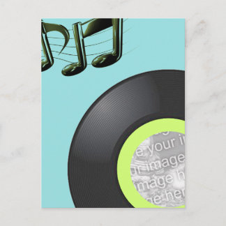 45 RECORD FOTO FRAME INVITE EINLADUNGSPOSTKARTE
