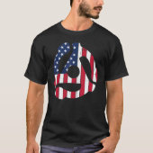 45 Recording Adapter American Flag 4. Juli T-Shirt (Vorderseite)