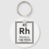45 Rhodium Schlüsselanhänger (Vorderseite)