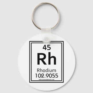45 Rhodium Schlüsselanhänger