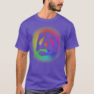 45 RPM Adapter Regenbogen Electronic Dance Music D T-Shirt