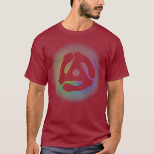 45 RPM Adapter Regenbogen Elektronische Tanzmusik T-Shirt