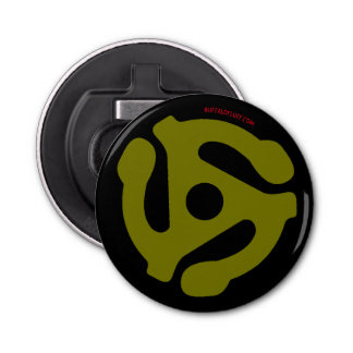 45 rpm Adapter Taste Flaschenöffner