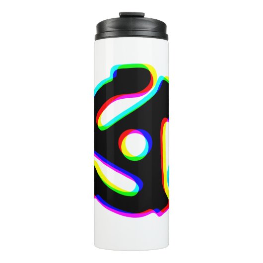 45 rpm Record Adapter Thermal Tumbler Thermosbecher (Vorderseite)