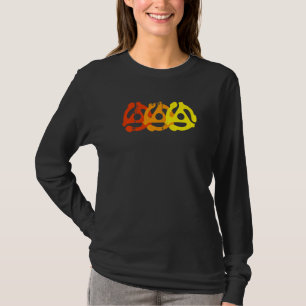 45 RPM Schallplattenadapter Plattenspieler Retro V T-Shirt