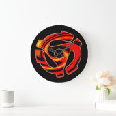 45 RPM Spider  Große Wanduhr (Zuhause)