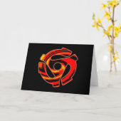 45 RPM Spider Karte (Gelbe Blume)