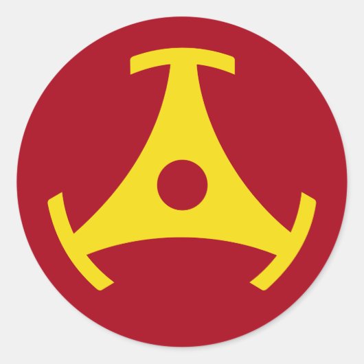 45 rpm Vinyl Record-Adapter Runder Aufkleber (Vorderseite)