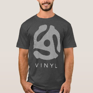 45 RPM Vinyl-Schallplatten-Spindeladapter Musikfan T-Shirt