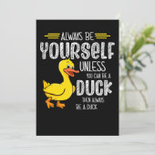 45.Rubber duck for a Duck Lovers Save The Date (Stehend Vorderseite)