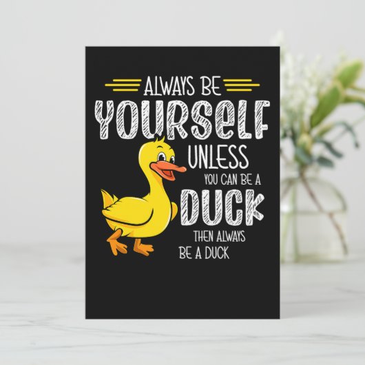 45.Rubber duck for a Duck Lovers Save The Date (Stehend Vorderseite)