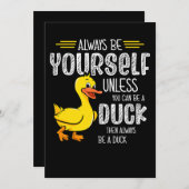 45.Rubber duck for a Duck Lovers Save The Date (Vorne/Hinten)