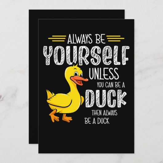 45.Rubber duck for a Duck Lovers Save The Date (Vorne/Hinten)