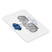 45. Saphir Hochzeitstag Elefant Magnet (Rechte Seite)