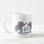 45. Saphir Hochzeitstag niedlicher Elefant Kaffeetasse (Links)