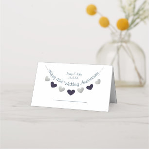 45. saphire Hochzeitstag bunting Design Platzkarte