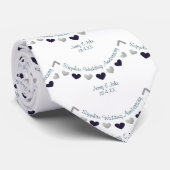 45. Saphire Hochzeitstag Ehemann bunting Krawatte (Gerollt)