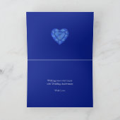 45. Saphire Hochzeitstag jetzt dann Foto Karte (Innenseite)