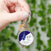 45. Saphire Wedding Anniversary Keepake Schlüsselanhänger (Hand)