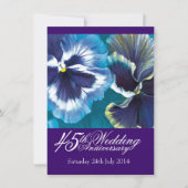 45. Saphire Wedding Party - Einladung blau (Vorderseite)